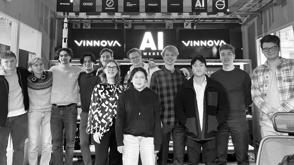 AI Sweden program participants standing together